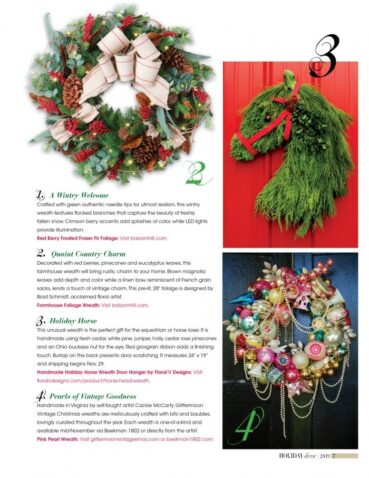 horse_head_wreath_door_hangar_equine_holiday_christmas_gift