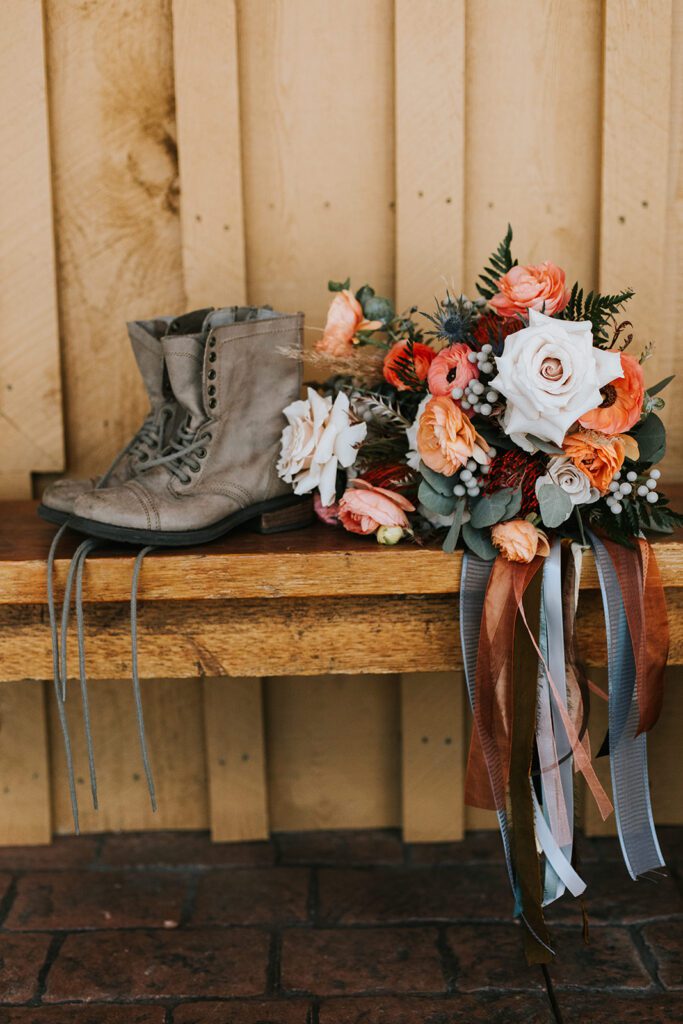 Cowboy Boots and Flowers 